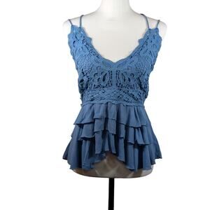 Chelsea and Violet Top Bust to 36" Waist unstretched28"Cornflower blue GUC